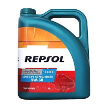 【易油網】Repsol ELITE LongLife 504 507 5W30  5L 全合成 汽柴油共用