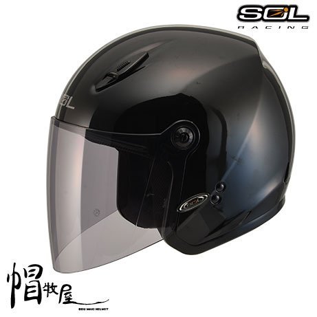 【帽牧屋】SOL SL-27Y 四分之三罩安全帽 小頭圍 輕量化 女生 3/4 半罩 黑