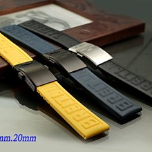 【時間探索】全新 BREITLING 百年靈代用摺疊扣矽膠錶帶 ( 24mm.22mm.20mm )