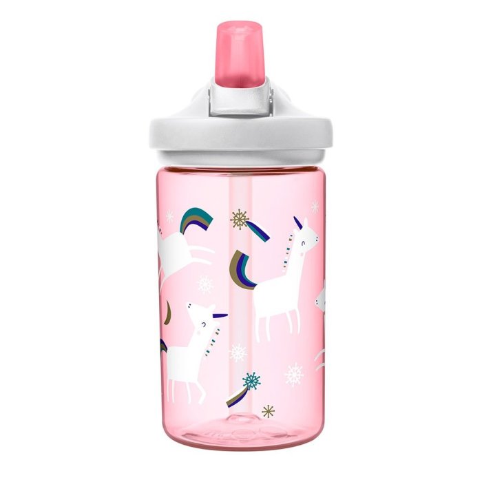 【Camelbak】《送防塵蓋》eddy【兒童】吸管運動水瓶【雪花獨角獸】400ml 小孩水壺單車水壺公司貨 RENEW