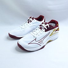 Mizuno THUNDER BLADE Z 男女排球鞋 輕量 V1GA237045 白x酒紅【iSport愛運動】