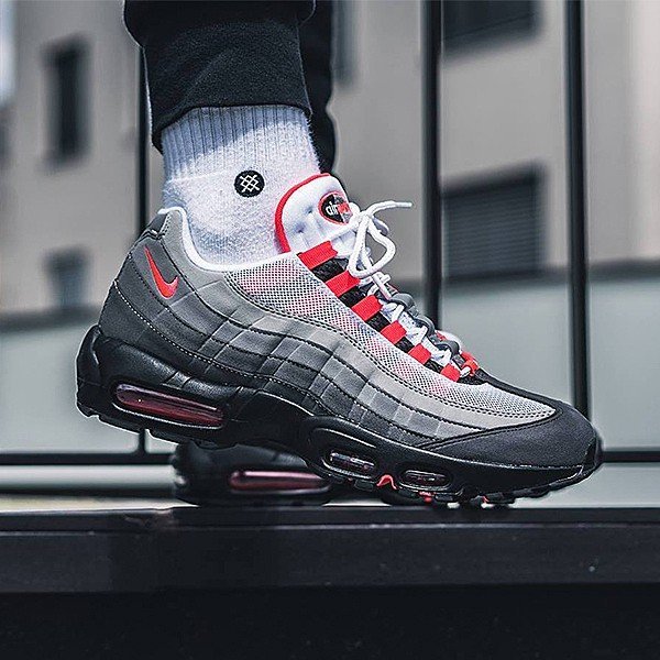 AYW】NIKE AIR MAX 95 OG 灰紅大氣墊休閒鞋運動鞋慢跑鞋us5 23.5