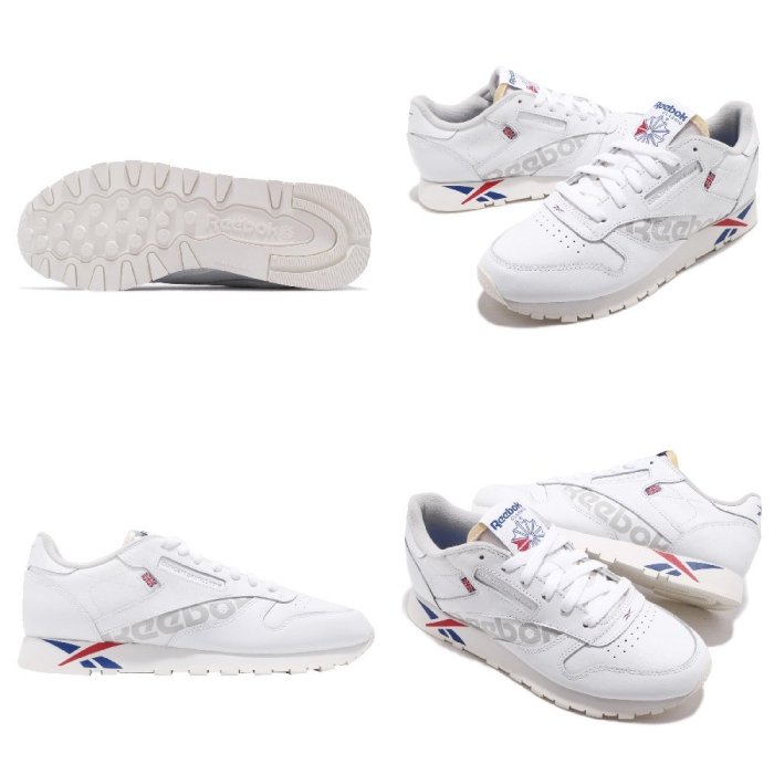 =CodE= REEBOK CLASSIC CL LEATHER MU ATI 復古皮革休閒鞋(白藍紅)DV4629 男