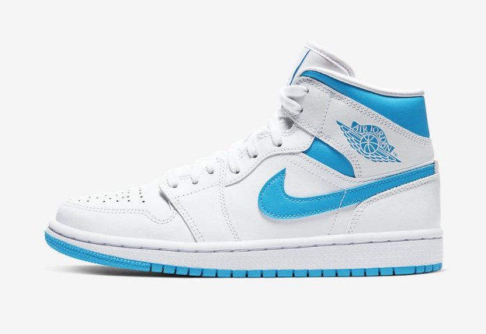 【S.M.P】Nike Air Jordan 1 Mid UNC 北卡藍 白藍 BQ6472-114