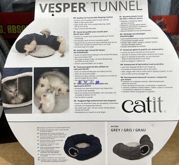 美兒小舖COSTCO好市多代購～VESPER 寵物遊戲隧道-含床墊(1入)