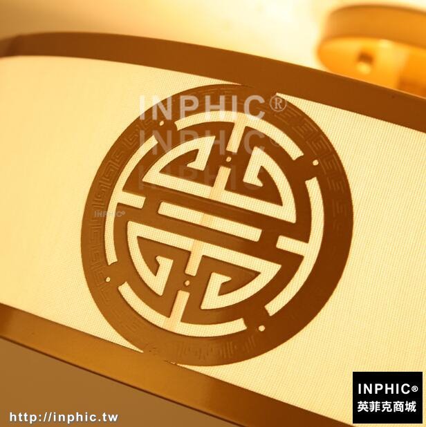 INPHIC-新中式吸頂燈 現代大氣圓形led客廳燈創意溫馨臥室書房壓克力燈具-元素款直徑50高度21cm_S3081C