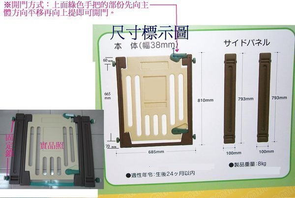 ☆☆台灣製造 日本暢銷兒童安全門欄 寵物門欄～～～現貨優惠中