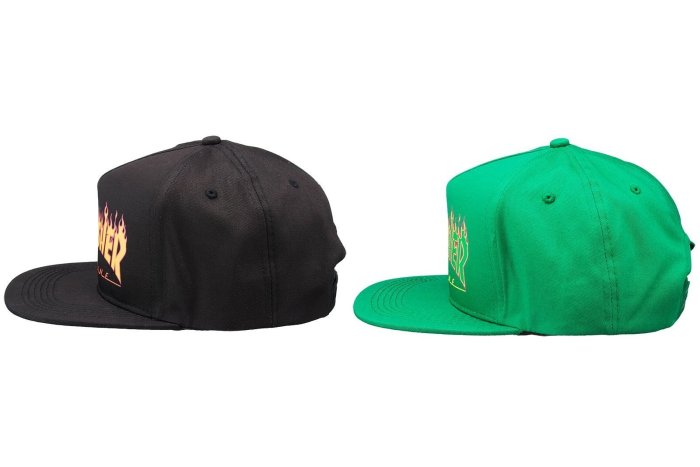 { POISON } THRASHER FLAME LOGO SNAPBACK HAT 經典火燄後扣式棒球帽