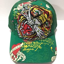 Ed Hardy  老虎頭 大顆 爪抓 彩色水鑽  保證不掉鑽 老帽 卡車帽 緑色 現貨