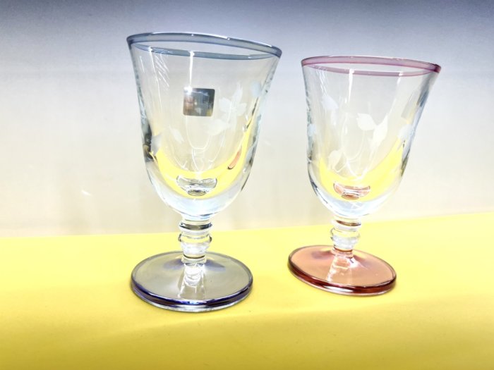 【JP.com】日本帶回 東京傳統硝子工藝 江戶切子 玻璃對杯 玻璃杯 禮品 擺飾 含木盒