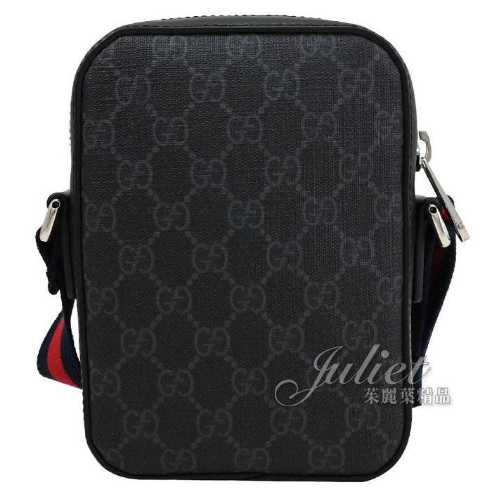 【茱麗葉精品】全新商品 GUCCI 專櫃商品 682357 GG Supreme 雙G印花斜背方包/手機包.黑 現貨