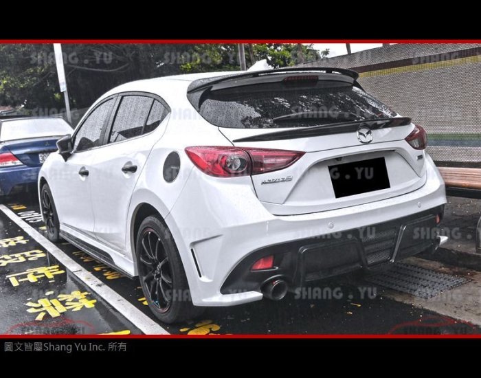 2015 2016 馬3 馬自達3 MAZDA3 中尾翼 空力套件