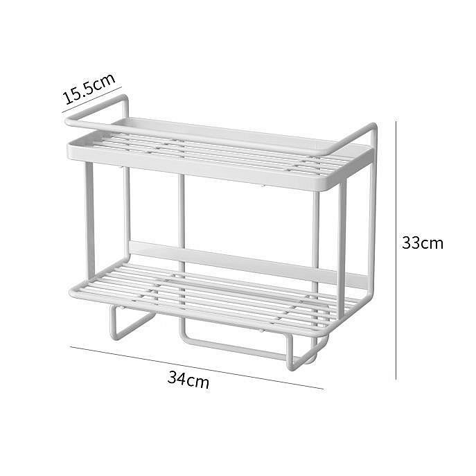 JiaYe--速發 免打孔浴室衛生間置物架 家用廁所洗漱臺掛籃 馬桶架 牆壁掛式收納架小體積大容量