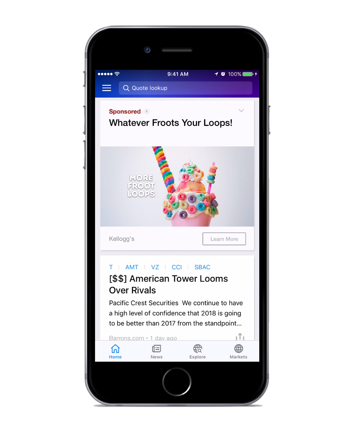 Yahoo Native - Advertiser