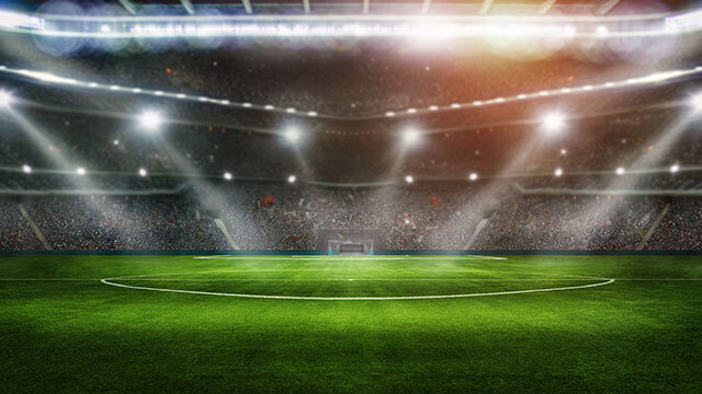 Creative image of a football stadium