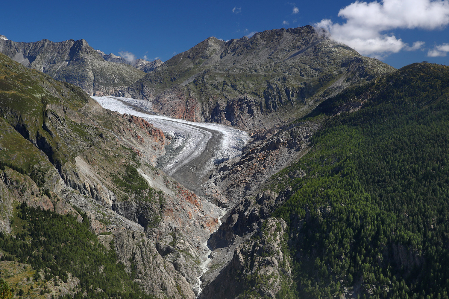 The Aletsch Glacier is pictured in the Swiss Alps in Belalp, Switzerland Sept. 3, 2019. (Photo: Denis Balibouse/Reuters)