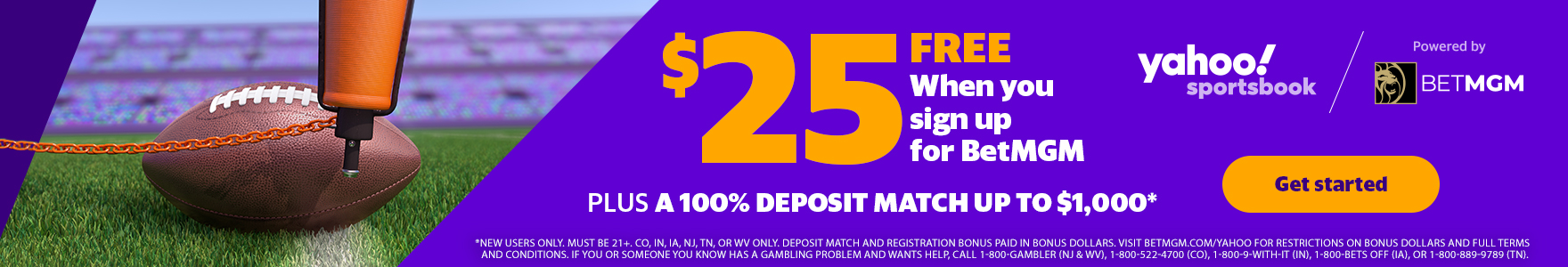 100% Deposit Match. Up to $1,000, new users only. Powered By Bet MGM. Bet now!