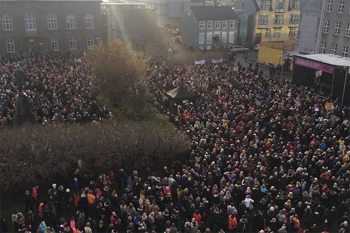 Why thousands of economically ignorant women in Iceland walked off the job at 2:38pm  Protestsm