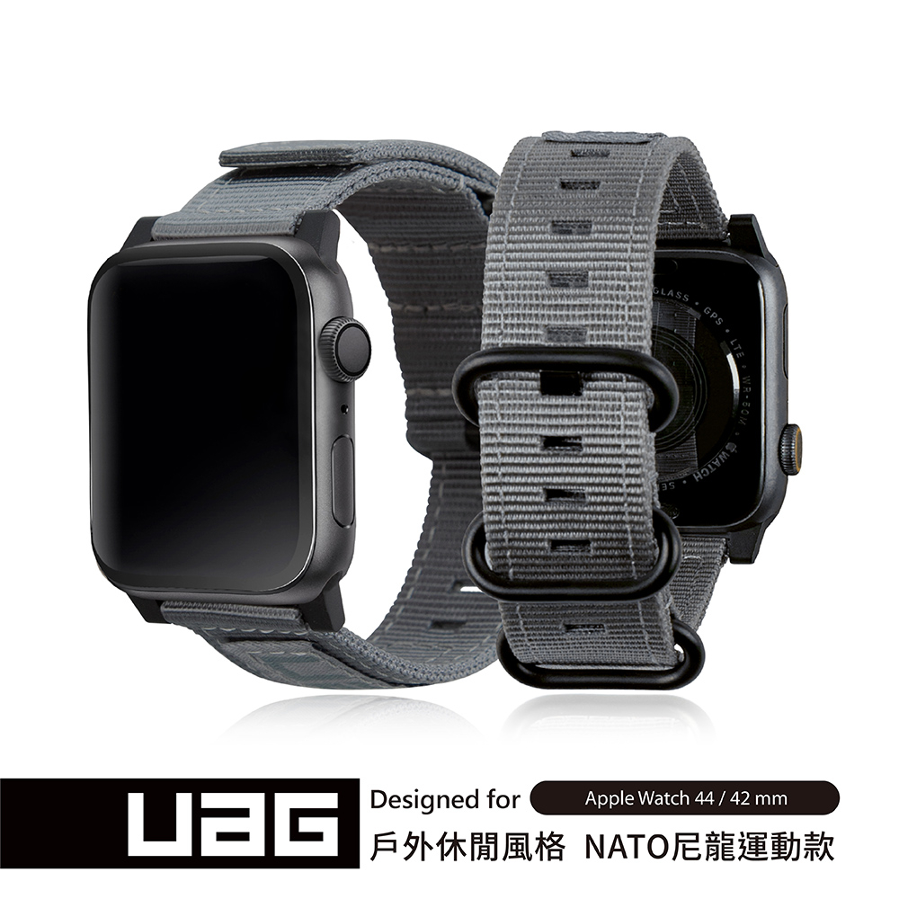 UAG Apple Watch 42/44mm Nato錶帶-灰