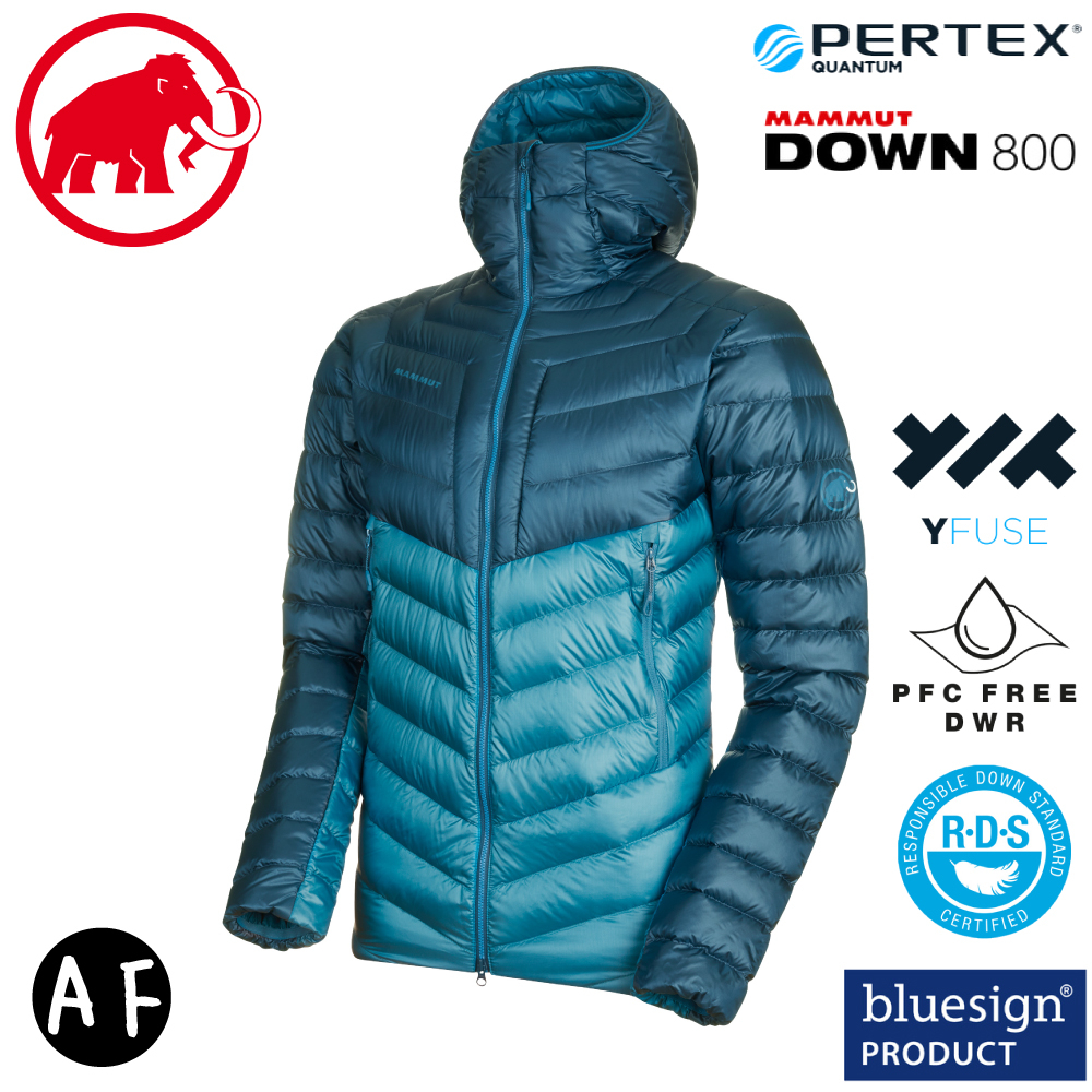 【MAMMUT 男 Broad Peak IN AF 連帽羽絨外套《藍寶石/水鴨藍》】1013-01140/夾克/輕量/鵝絨