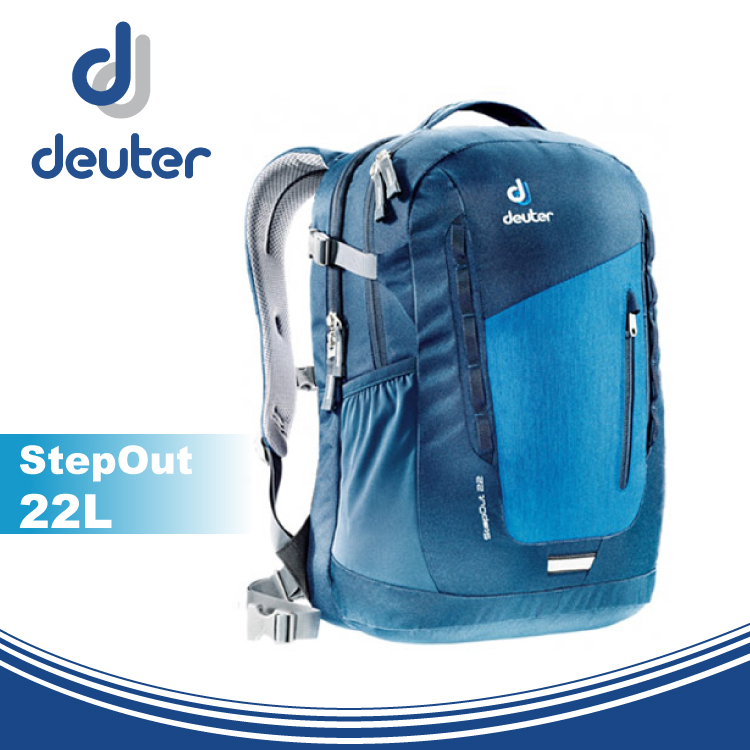 【Deuter 德國 StepOut 22L 防潑水城市旅遊背包《深藍/藍》】3810415/雙肩背包/後背包/攻頂包★滿額送