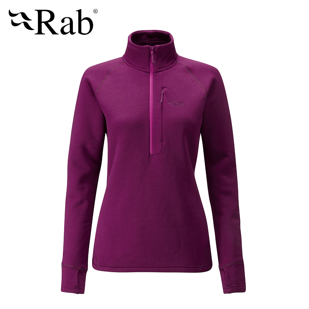 英國 RAB Power Stretch Pro Pull-On 保暖排汗衣 女款 醬果紫 #QFE63