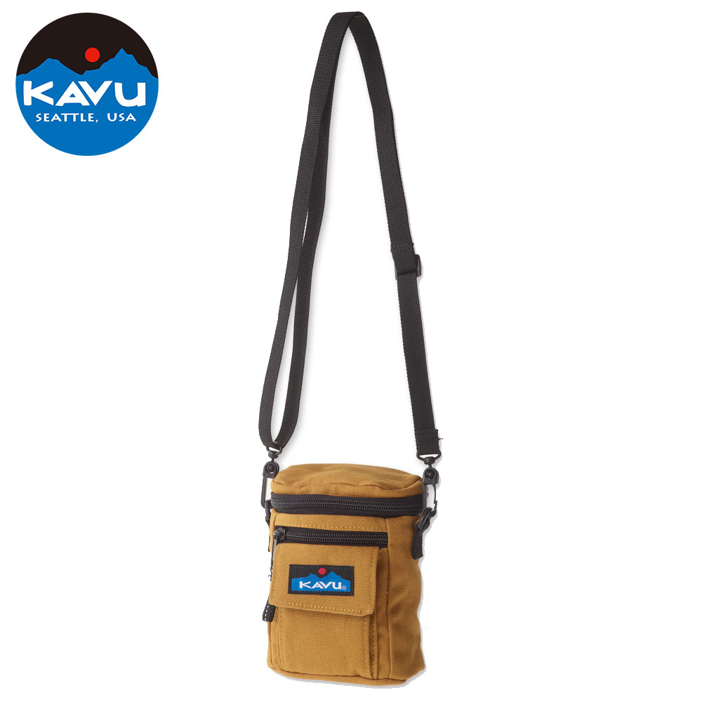 【西雅圖 KAVU】Hobart Satchel 復古腰掛包 菸草 #909