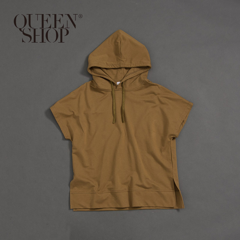 Ｑｕｅｅｎ Ｓｈｏｐ【01096332】女裝 親子系列 素面連帽上衣 兩色售＊現+預＊