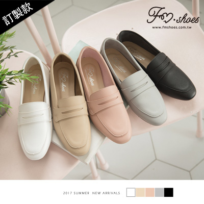 樂福．小方頭紳士樂福鞋(黑、灰、粉)-FM時尚美鞋-訂製款．Ciao