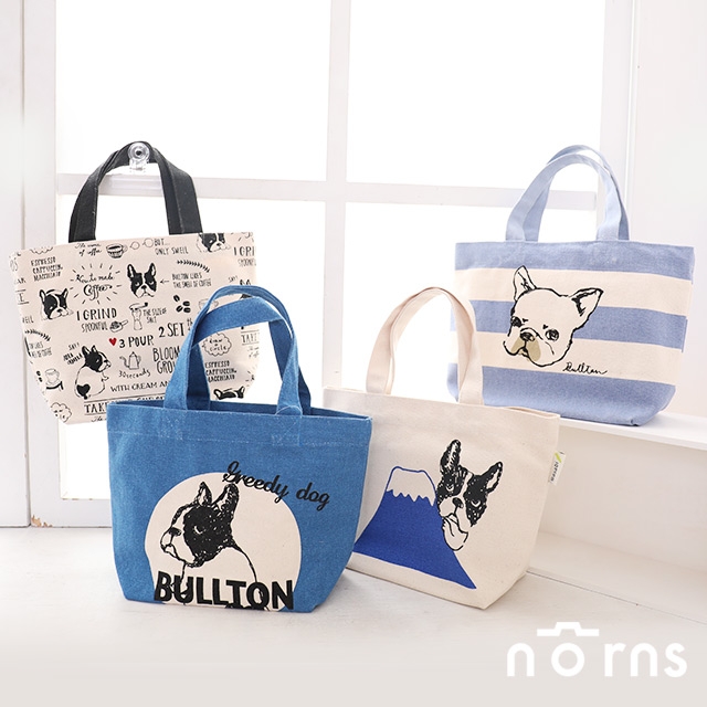 【日貨動物手提袋M號 BULLTON鬥牛犬 巴哥狗】Norns 帆布袋 法鬥 狗狗 便當袋 購物袋 托特包日本雜貨