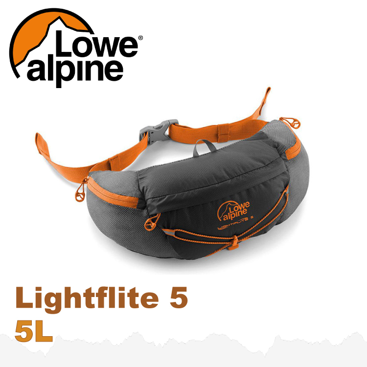 【 LOWE ALPINE 英國 Lightflite 5 極輕量運動腰包《媒碳黑》5L】FAD-36/隨身包/臀包/側背包/跑步★滿額送