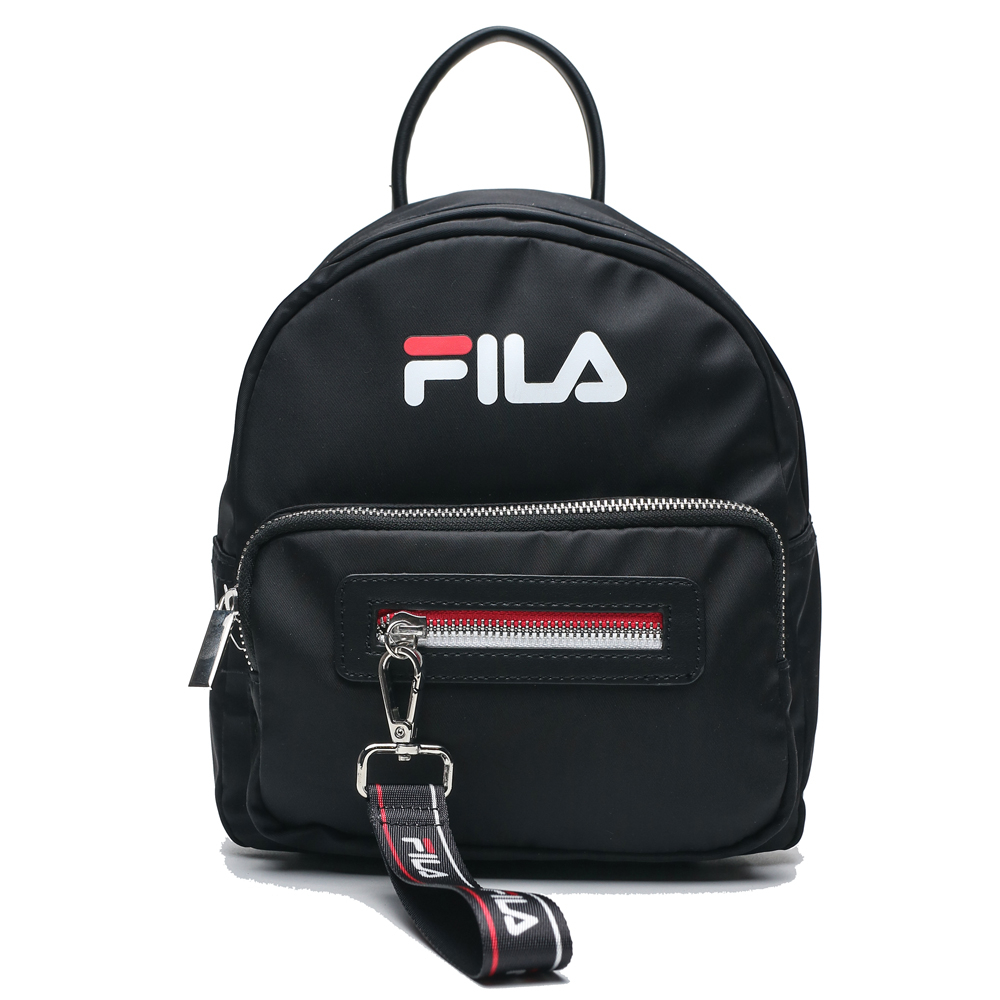 FILA BACKPACK BAG 黑 白 基本款 尼龍 小包 後背包 女 (布魯克林) BPT9003BK