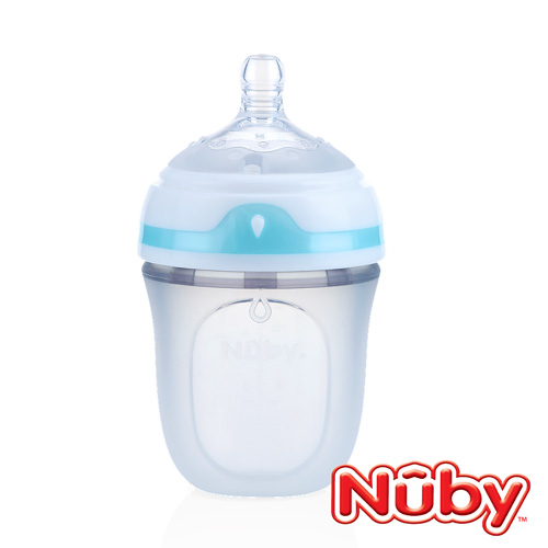 Nuby Comfort 寬口徑防脹氣矽膠奶瓶 150ml