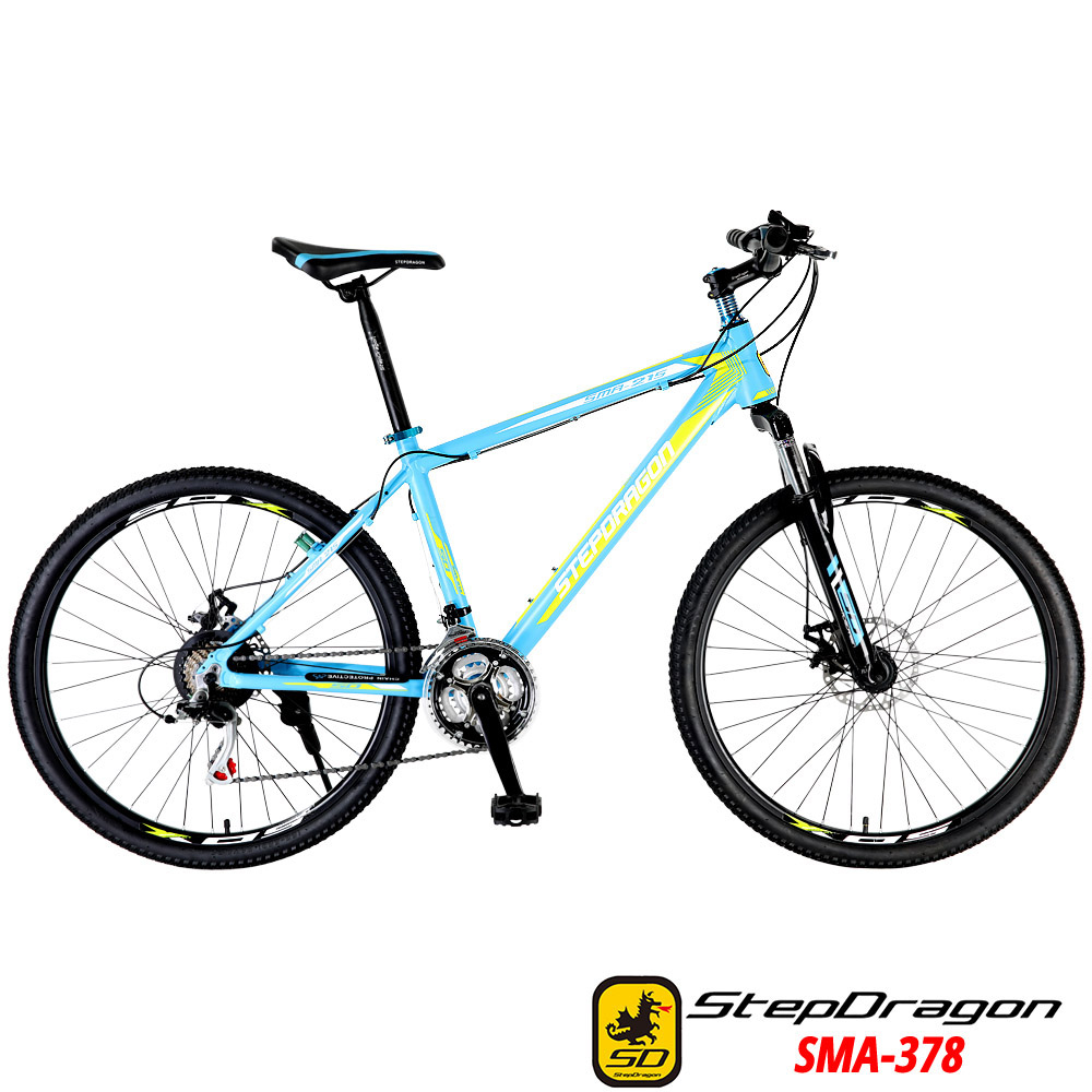 【StepDragon】SMA-378 26吋 搭配 SHIMANO 21速 鋁合金碟煞 登山車