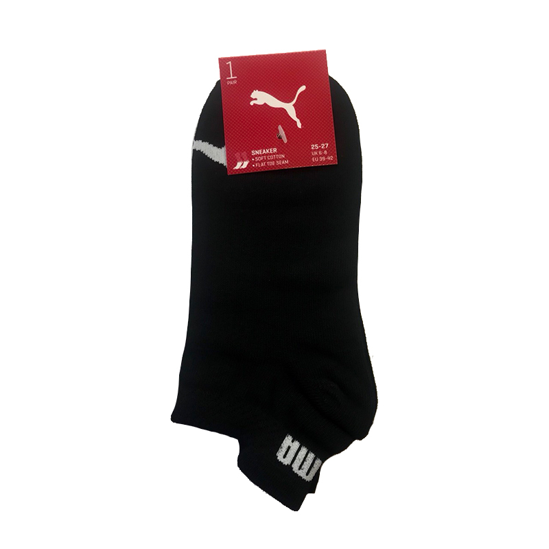 Puma 黑色 襪子 短襪 男款 腳踝襪 運動短襪 棉質 25-27cm 黑色襪子 BB121301