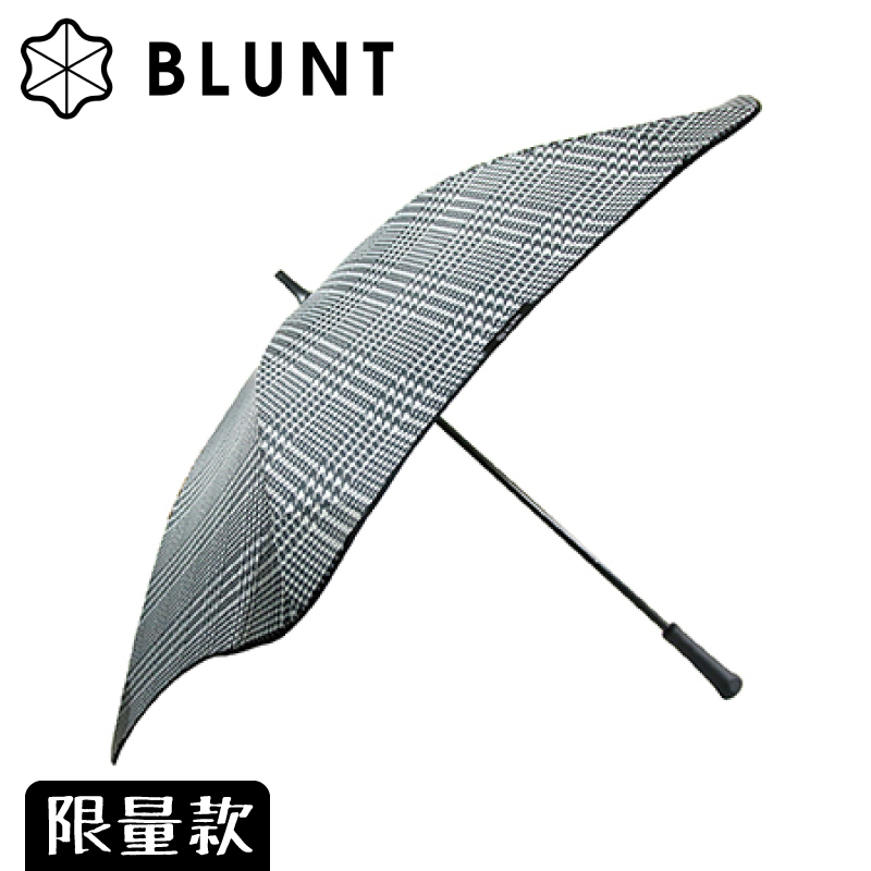 【BLUNT 保蘭特 抗強風99%抗UV 限量版 直傘(含晶片袋)《千鳥格紋》】BLT-C04/美人傘/自動傘/晴雨傘