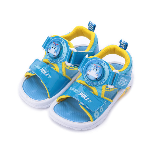 救援小英雄 POLI波力電燈涼鞋 藍 POKT91126 中童鞋 鞋全家福