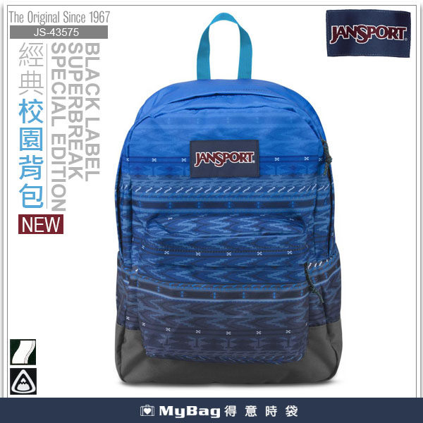 JANSPORT 後背包  43575-09L  數位波形 經典校園背包  漸層視覺設計  得意時袋