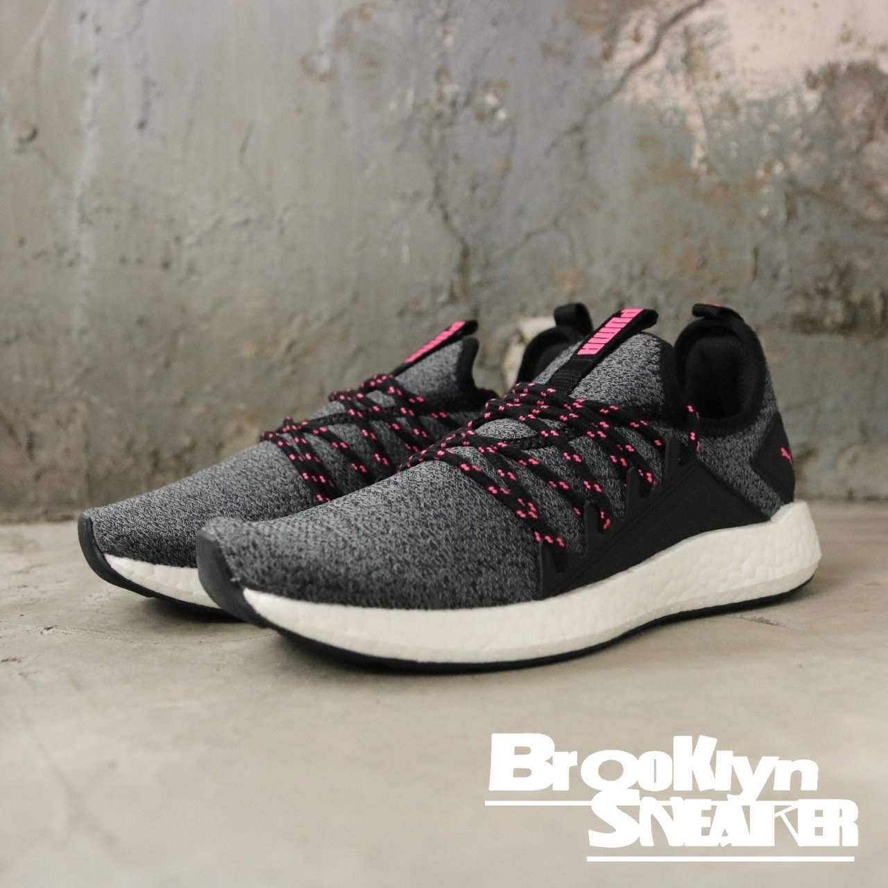 Puma NRGY Neko Knit 灰綠 BOOST 底 襪套 編織 休閒鞋 女 (布魯克林) 19147701