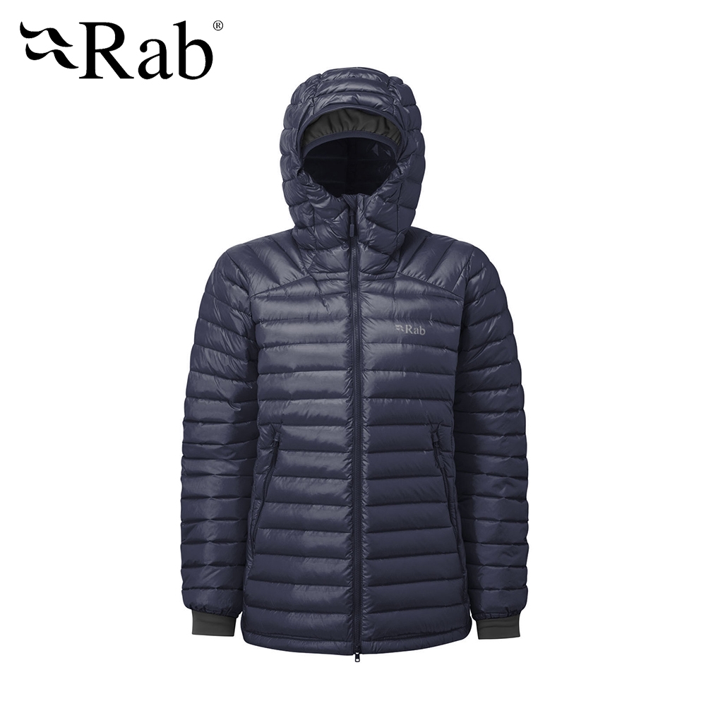 英國 RAB Microlight Summit Jacket 高透氣羽絨連帽外套 女款 鋼鐵藍 #QDA89