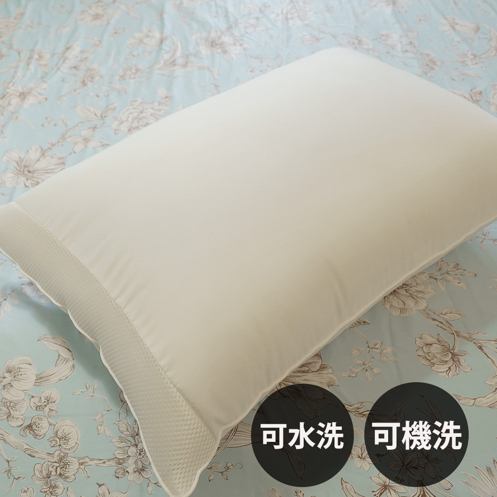 【水洗枕頭】60cmX42cm台灣製 可水洗機洗、超透氣不悶熱、支撐性佳 棉床本舖 枕頭