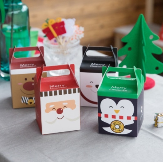 精緻聖誕節禮盒 耶誕禮物盒 聖誕蘋果盒【X005】包裝盒 糖果盒 餅乾盒 蛋糕盒 西點盒 牛軋糖盒