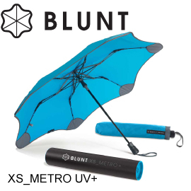 【BLUNT 紐西蘭 XS_METRO UV+ 完全抗UV折傘《藍》】BLT-X02/摺疊傘/自動傘/晴雨傘/防風傘/抗UV★滿額送