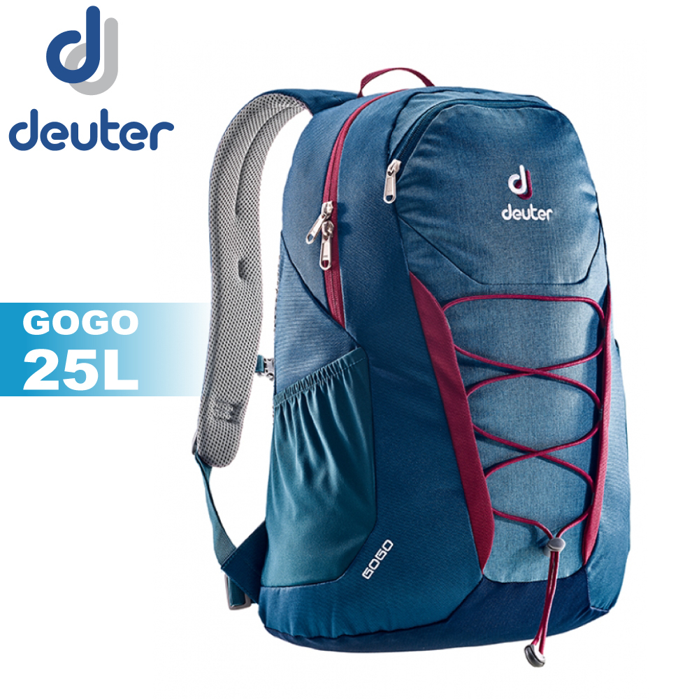 【Deuter 德國 GOGO 休閒旅遊背包 25L《藍》】3820016/雙肩後背包/自助旅行/健行/登山