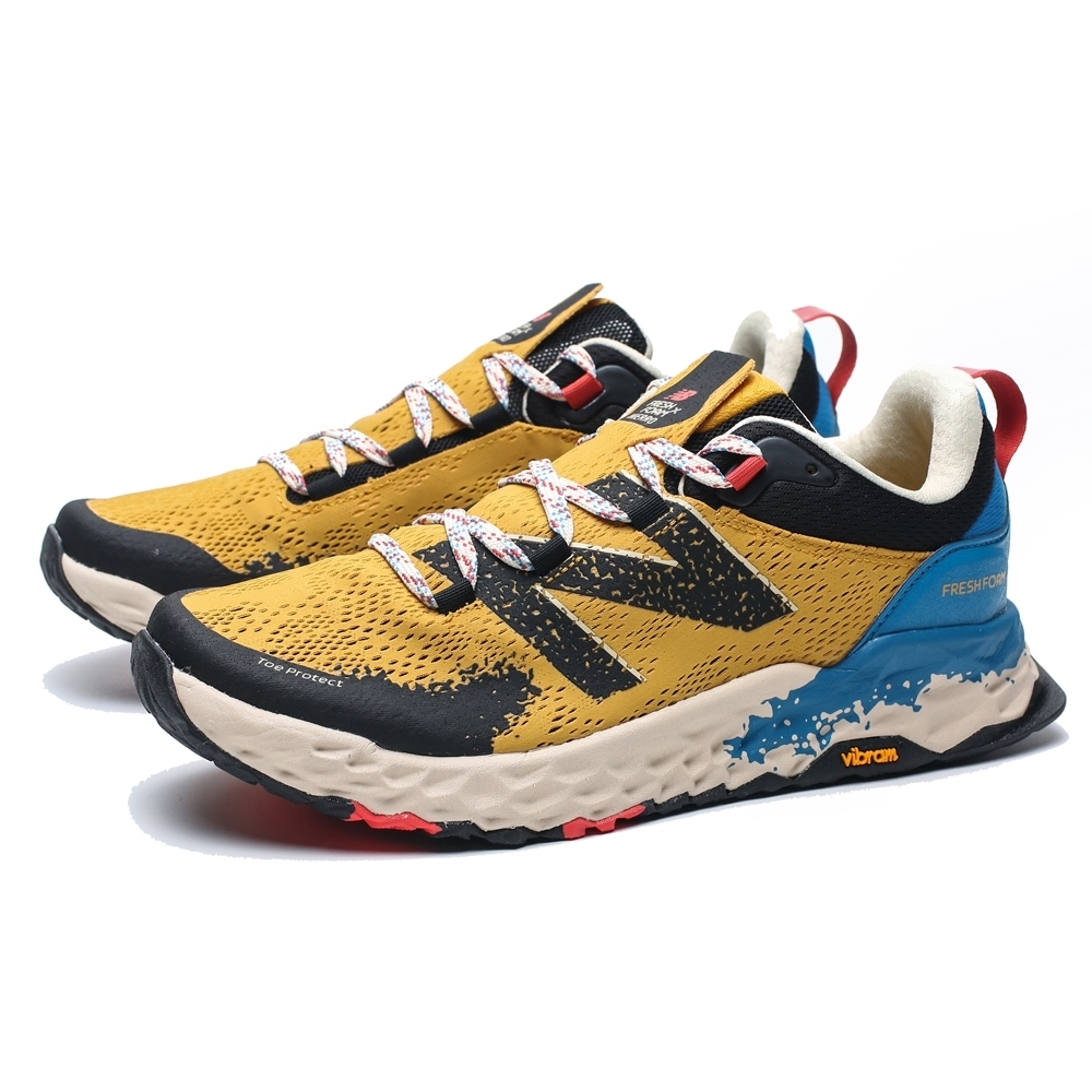 NEW BALANCE TRAIL HIERRO V5 土黃 藍黑 2E楦 越野 慢跑 男 (布魯克林) MTHIERY5