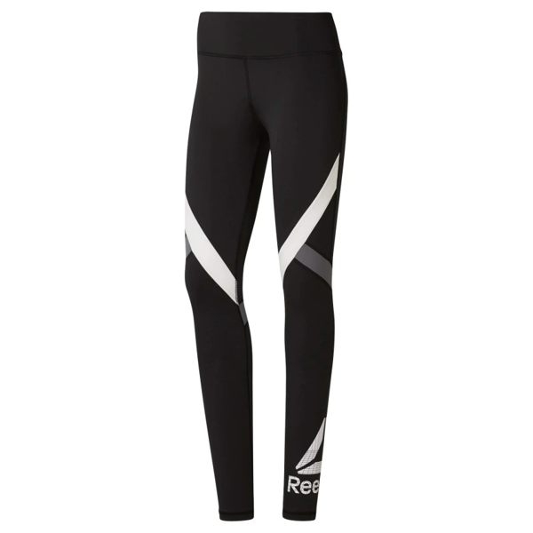 REEBOK WOR BIG DELTA TIGHTS 女裝 長褲 慢跑 訓練 緊身 乾爽 舒適 透氣 黑【運動世界】DU4725