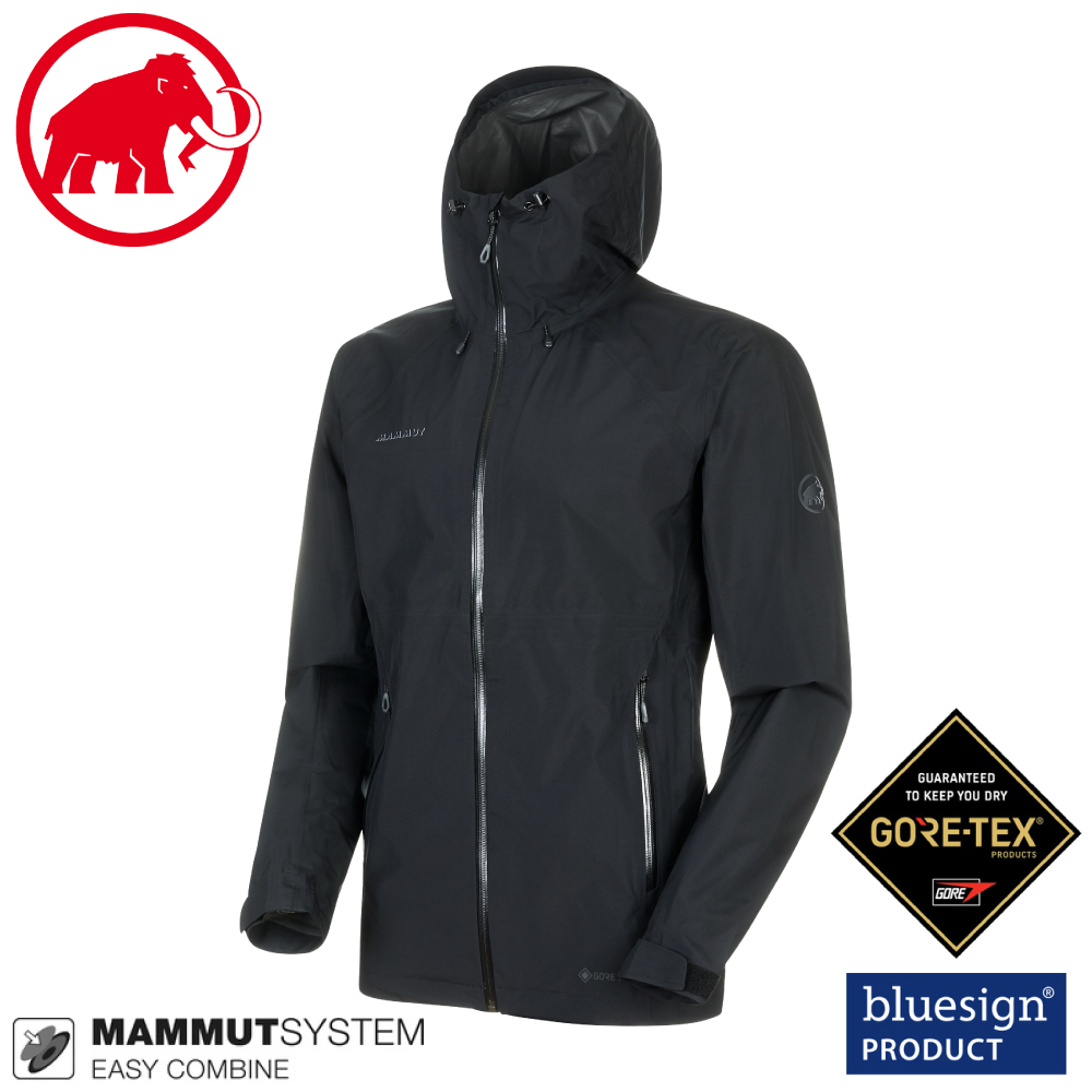 【MAMMUT 男 Convey Tour Gore-Tex 連帽防水外套《黑》】1010-26032/透氣耐磨/衝鋒衣