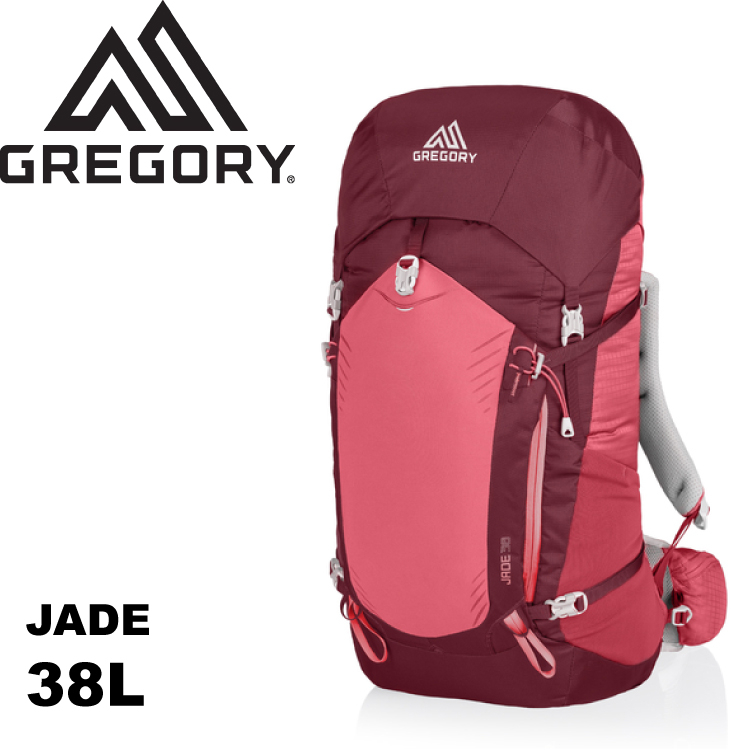 【GREGORY 美國 女款 JADE 38 S 登山背包《寶石紅》38L】68403/雙肩背包/後背包/旅行/攀岩★滿額送