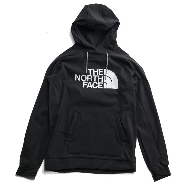 THE NORTH FACE 北臉 防水 黑 大LOGO 連帽T 男(布魯克林) NF0A3M4EJK3