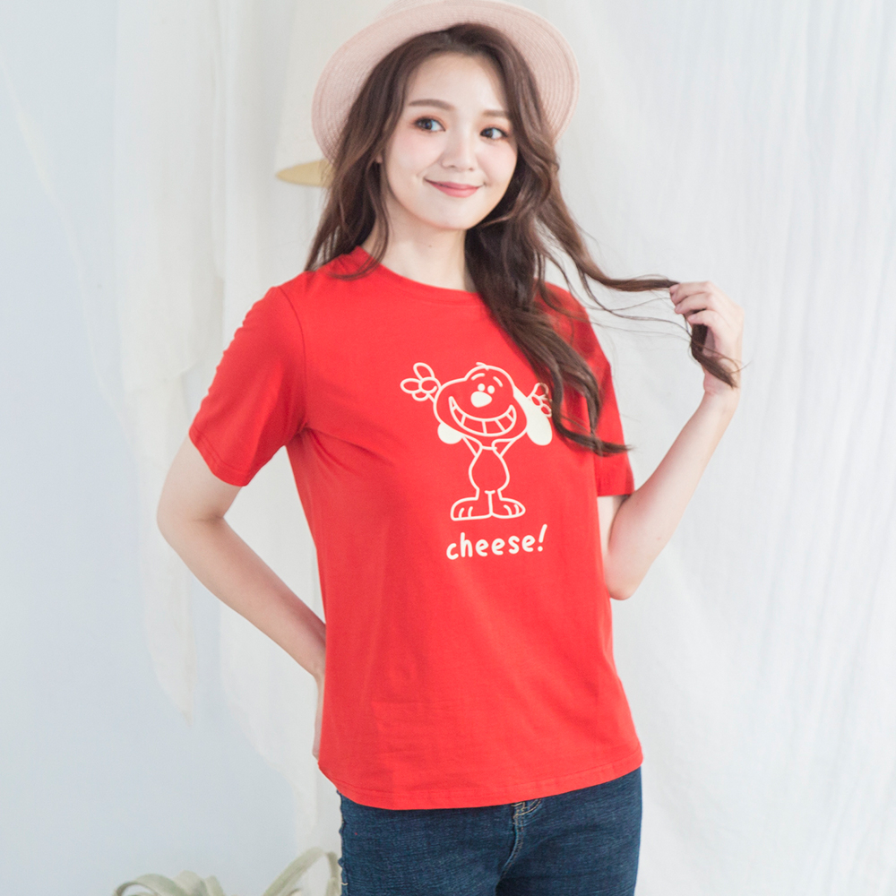 cheese!dog棉質T-shirt(4色)